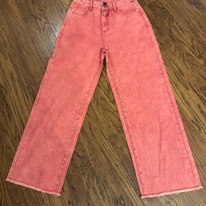 Cider Coral Flare Jeans